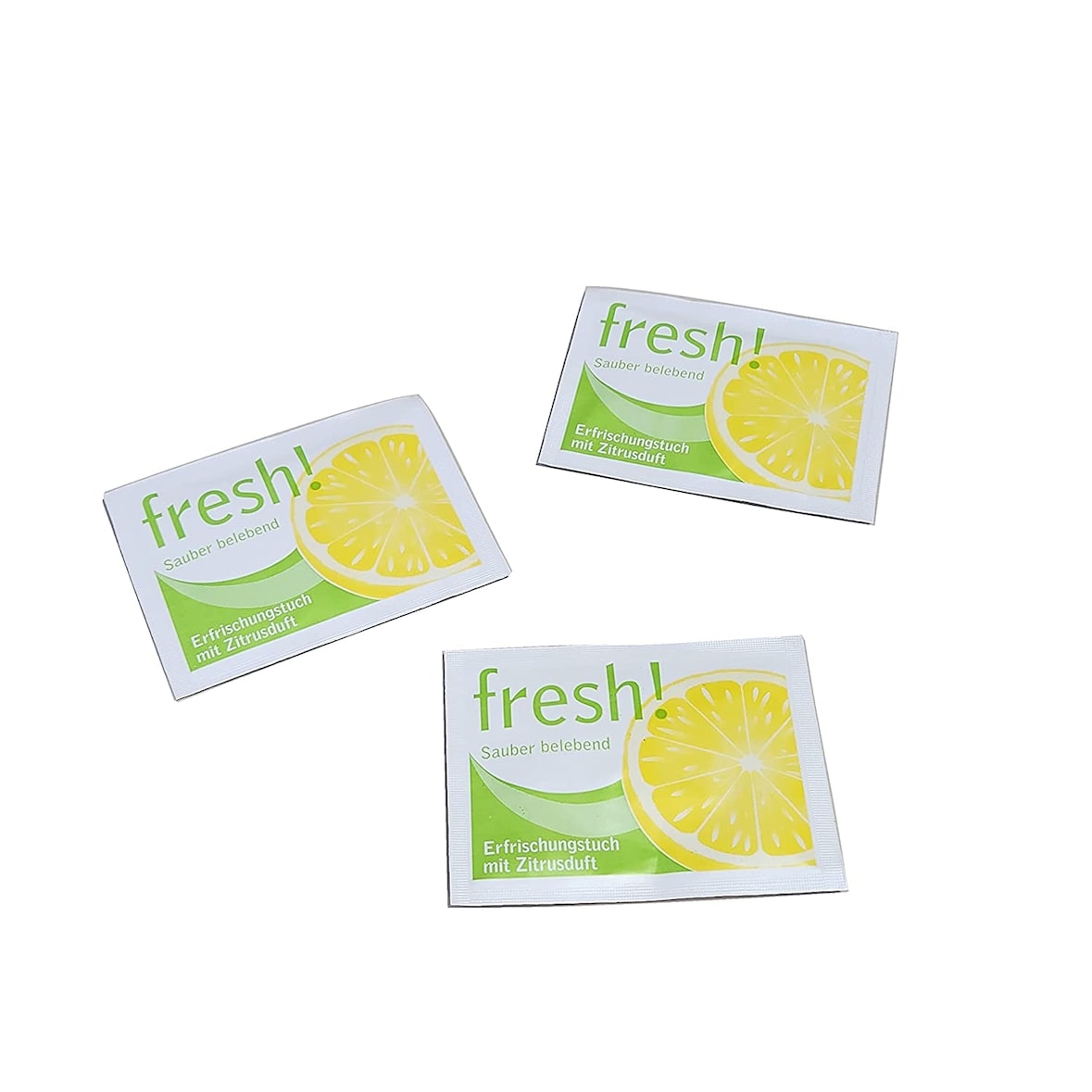 1000 Erfrischungstücher/Citrustücher Premium groß 60x80mm mit Zitrusduft