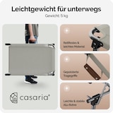 thumbnail of CASARIA® Sonnenliege Klappbar Wetterfest Alu Gartenliege mit Dach Liegestuhl Creme