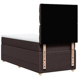 thumbnail of vidaXL Boxspringbett mit Matratze Dunkelbraun 80x200 cm Stoff
