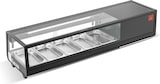thumbnail of Gasfrit – Kühlaufsatzvitrine aus Edelstahl für Tapas, Tischmodell, 5 Schalen
