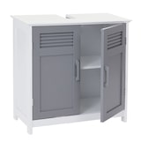 thumbnail of Mueble lavabo HWC-A85, mueble de baño 60x60x30cm ~ gris