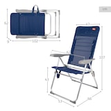thumbnail of Aktive Silla de playa alta multiposición plegado Slim