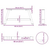 thumbnail of Helloshop26 - Set aus 2 A-förmigen Couchtischbeinen mit verstellbaren Nivellierfüßen 60 x 31 cm anthrazitfarbener Stahl 02_0057102