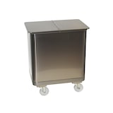 thumbnail of rollbarer Vorratsbehälter aus Edelstahl, 135 Liter