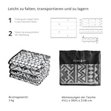 thumbnail of EVOCAMP Outdoor Teppich 250x300 cm, Kunststoffteppich, wetterfest für Terrasse, grau-weiß