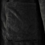 thumbnail of vidaXL Bademantel Hoodie Schwarz L Flanell