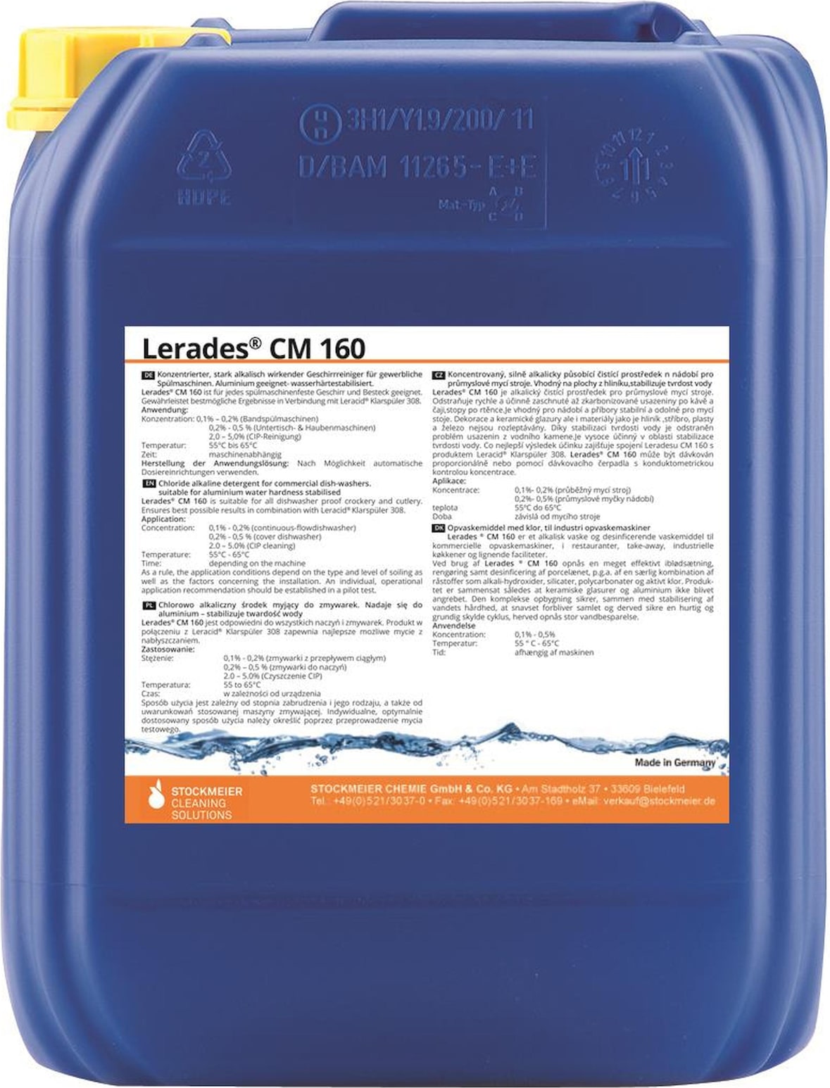 Lerades CM 160 Gewerbespülmaschinenreiniger - 25 kg - Geschirreiniger
