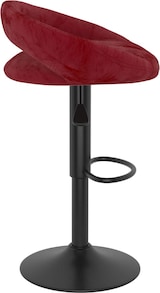 thumbnail of vidaXL Barhocker 2 Stk. Weinrot Samt