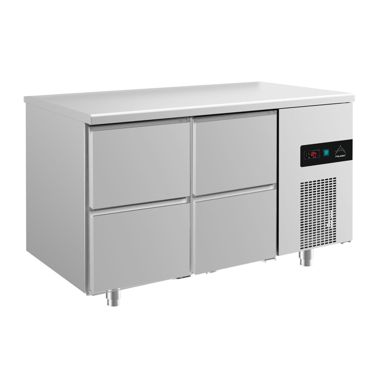 Gastro Kühltisch Umluftkühlung 4 Schubladen 1400x700x850mm 290l -2/+8°C 281l