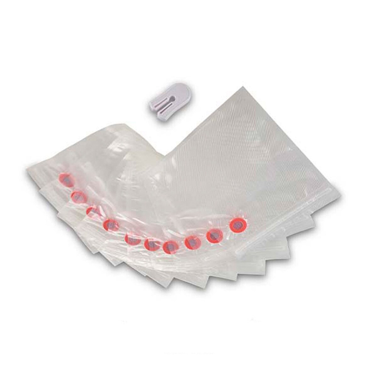 Solis Zip Vakuumierbeutel Starter Set 5 Beutel, BPA-frei, Schlauchanschluss-Set