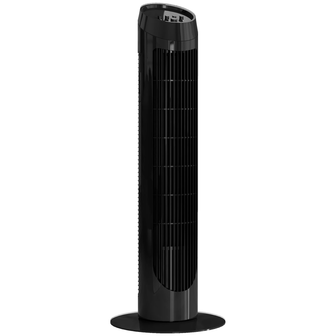 Ventilador de Torre 45W Ventilador Vertical Silencioso con 3 Velocidades Oscilación 70° para Salón Dormitorio Oficina Ø27x75 cm