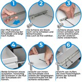 thumbnail of 2 Schubladenschienen EDELSTAHL Teilauszug 246mm Teleskopschiene Kugelführung Schubladenauszug