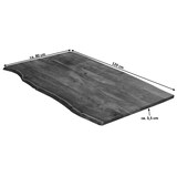 thumbnail of Tischplatte Baumkante massiv Akazie nussbaum 120 x 80 ZUERICH