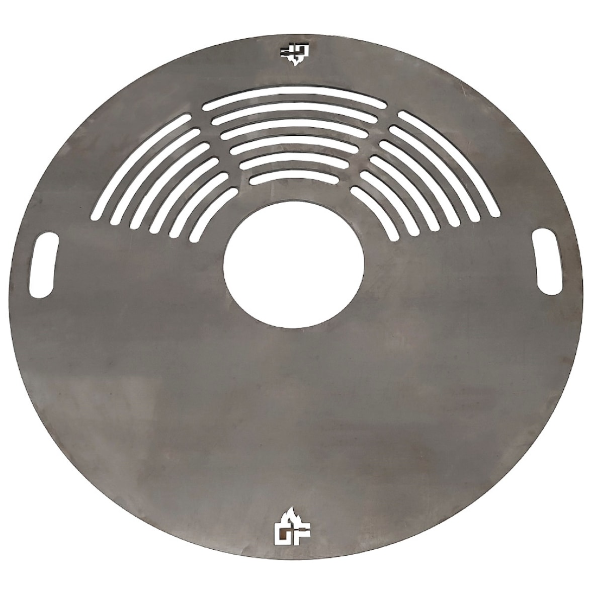 Grillpeter Feuerplatte D 80 cm Grillplatte für Feuertonne Planchaplatte Stahl 6 mm