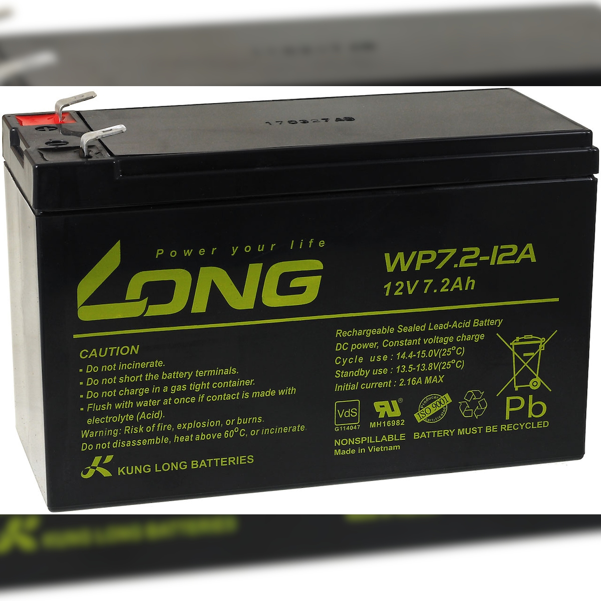 Powery KungLong Ersatzakku für USV APC Power Saving Back-UPS Pro 550