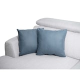 thumbnail of Sofa HWC-G44, Ecksofa L-Form 3-Sitzer, Liegefläche Nosagfederung Taschenfederkern verstellbar 277cm ~ links, hellgrau