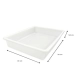 thumbnail of Verpakking 9 resistente voedselveilige bakken met deksel: 15L BPA-vrij (55,3 x 41 x 9,3 cm) - Keukens, horeca, restaurants, viswinkels, catering