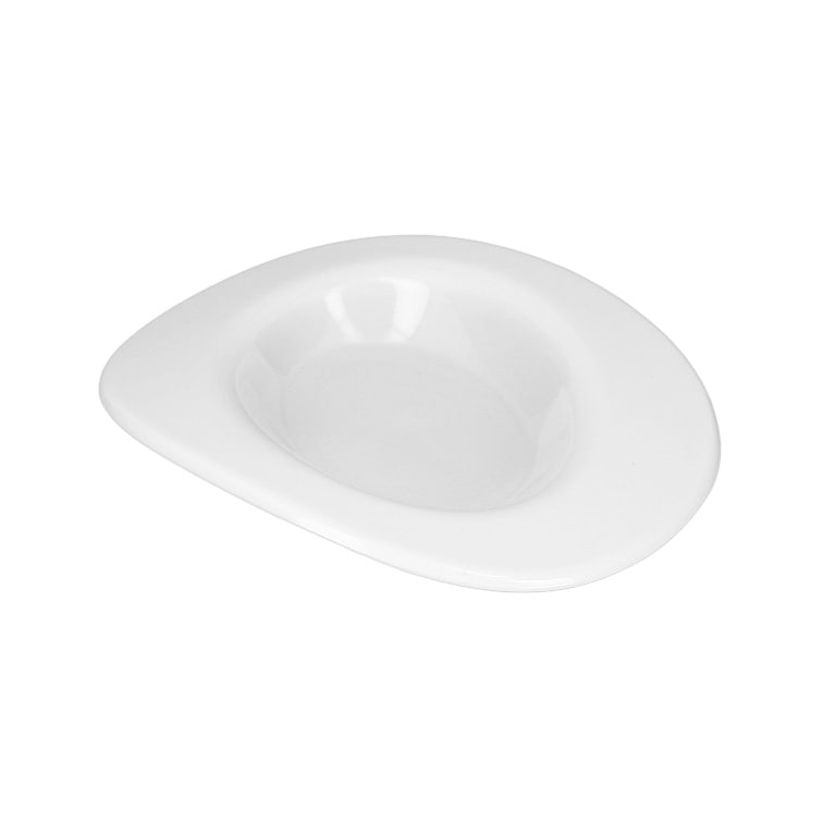 MONOUSO - Mini-Plastikteller Durable SAN "Ellipse" Weiß 10ml (6 Stück)