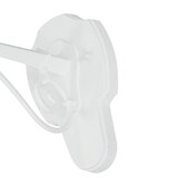 thumbnail of Licht-Erlebnisse Wandlampe Garten BREST Weiß Aluminium Glas Landhaus E27 bis 60W 230V IP23 Wandleuchte Außen, CX220116