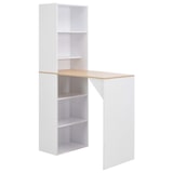 thumbnail of Helloshop26 - Table haute mange debout bar bistrot avec armoire blanc 200 cm 0902041