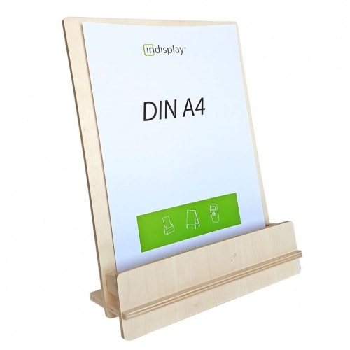 Tisch-Prospekthalter DIN A4, Birkenholz natur »WUDI«