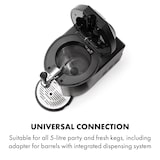 thumbnail of Beerkules Bierzapfanlage 5l Fässer Kompressor 120W Cooling: 4h Schwarz / Silber-Metallic