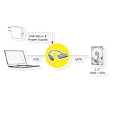 thumbnail of ROLINE USB 3.2 Gen 1 zu SATA 6.0 Gbit/s Konverter
