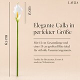 thumbnail of LAYBA Künstliche Calla 63 cm weiß Kunstblume für Vase