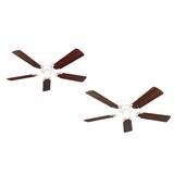 thumbnail of Deckenventilator Kisa Deluxe WE Rosenholz / Walnuss 105