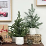 thumbnail of LIGNE DECO Sapin de Noël artificiel pot ciment 45cm