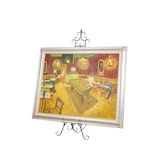 thumbnail of Biscottini Espositore pubblicitario in ferro - Portamenu regolabile - Supporto informativo - Cavalletto in ferro - Supporto per menu da terra