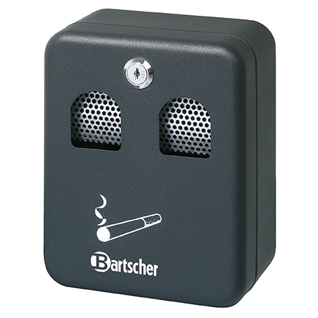 Cenicero de pared con cerradura Negro - Bartscher. Bartscher