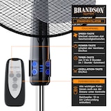thumbnail of Brandson Standventilator mit Fernbedienung 50W, leise, Ventilator höhenverstellbar, 30° neigbar , 3 Geschwindigkeitsstufen, Oszillation ca. 90°
