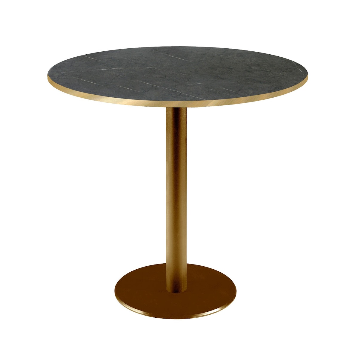 Restootab - Mesa Ø70cm Rome bistró piedra negra
