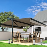 thumbnail of Store double pente Bayamo 5,37x2x3,00 M (Manuelle - Gris Anthracite - Ecrue) Intersun