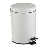 thumbnail of Relaxdays Kosmetikeimer, 3 Liter, entnehmbarer Inneneimer, Metall, Badezimmer & Gäste WC, Mülleimer mit Deckel, weiß