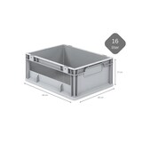 thumbnail of PROREGAL Eurobox NextGen Insight | HxBxT 17x30x40cm | 16 Liter | Seite offen | Eurobehälter, Transportbox, Transportbehälter, Stapelbehälter