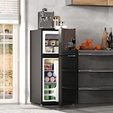 thumbnail of Merax Mini Kühlschrank 60L mit Gefrierfach, Kühl-Gefrierkombination, 38L + 22L, Glastür, 135 kWh/Jahr, 45 dB, schwarz