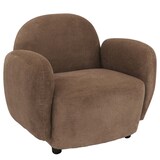 thumbnail of Sillón HWC-P33, sillón lounge/relax/cocktail Sillón tapizado, tela/textil chenilla (330 g/m²) Oeko-Tex ~ marrón