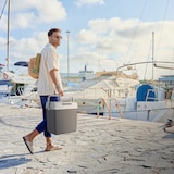 thumbnail of tectake Geladeira elétrica de refrigeração e aquecimento com alça de transporte, 25 litros  Cinzento