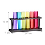 thumbnail of Relaxdays Reagenzgläser Shotgläser, 6 witzige Schnapsgläser mit Ständer, 4 cl, Test Tubes für Shots, Kunststoff, bunt