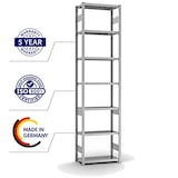 thumbnail of PROREGAL Fachbodenregal Stecksystem | Grundregal | HxBxT 300x75x30cm | 7 Ebenen | Fachlast 220 kg | Beidseitig nutzbar | Verzinkt