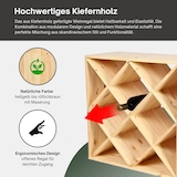 thumbnail of PROREGAL Modulares Weinregal VINCELLAR MOD | HxBxT 60x60x30cm | Rauten Modul für 30 Flaschen| Massives Kiefernholz | Natur | Flaschenregal
