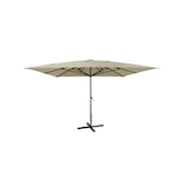 thumbnail of METRO PROFESSIONAL Sombrilla cuadrada, aluminio, 4 x 4 m, repelente al agua, humus/gris