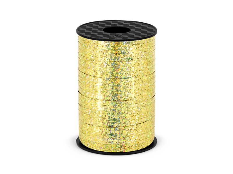 PartyDeco Kunststoffband, gold, 5mm/225m