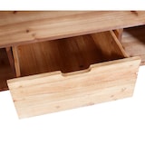 thumbnail of Sideboard HWC-L76, Kommode Schrank, Industrial Massiv-Holz MVG-zertifiziert 80x120x48cm, natur mit Metall-Optik
