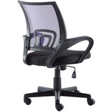 thumbnail of DELUKE® Bürostuhl PARIS - 88x56x54, Lila | Kunstleder | Kunststoff Gestell | ergonomische Bürostühle Homeoffice Stuhl mit Rollen