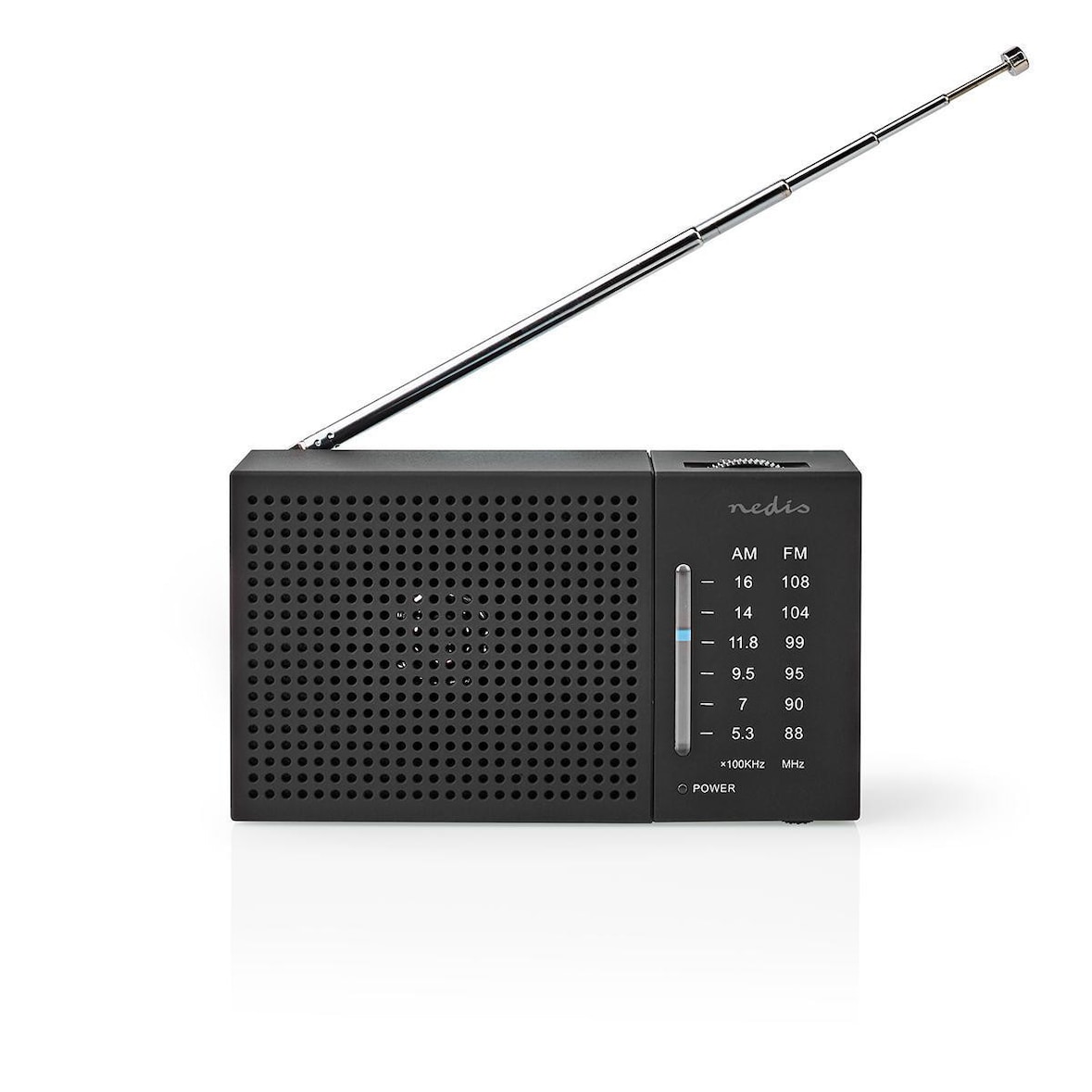 Radio Fm 1.5 W Format De Poche Réglage Analogique Usage Non Intensif Nedis