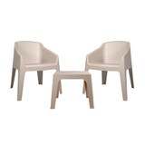 thumbnail of garbar BAKU Set 2+1 Silla Con Brazos-Mesa Reciclada Interior, Exterior Arena