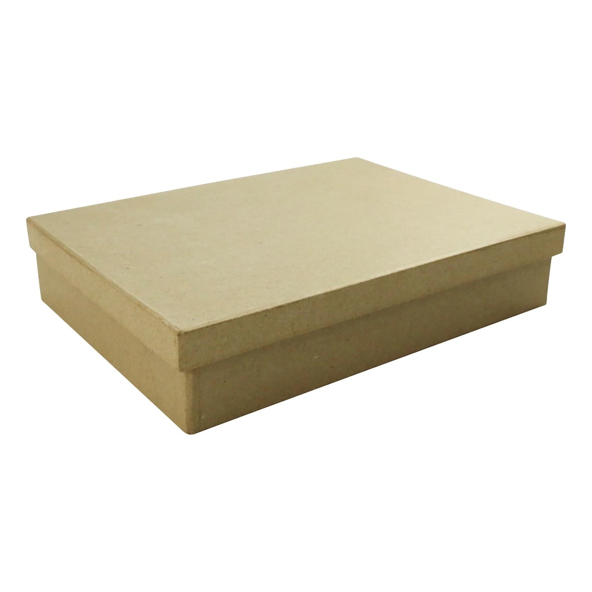 Décopatch 2x Braunes Pappmaché, Schachtel A5 15x21x4,5 cm - Kartonbraun BT031O